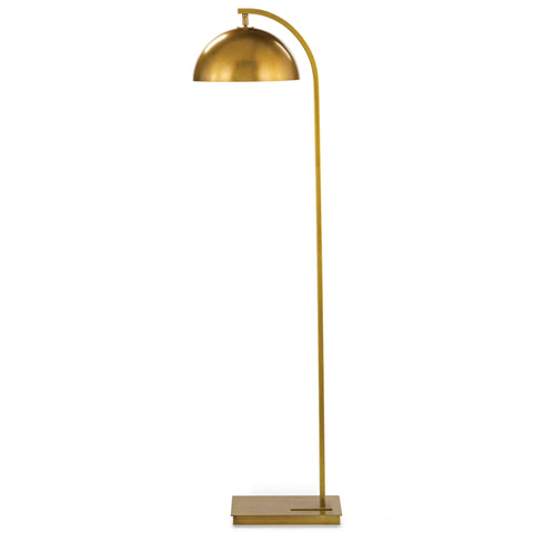 Otto Arc Accent Floor Lamp in Gold Modern Minimalist Style
