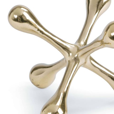 Decorating Essentials Mid Century Brushed Metal Novelty Sculpture