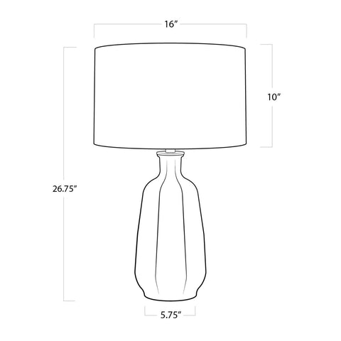 Antigua Coastal Accent Handcrafted Drum Table Lamp