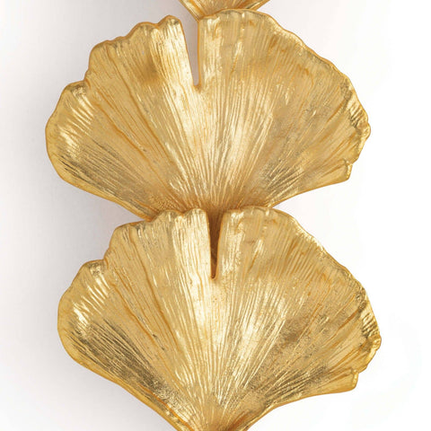 Ginkgo Accent Carving Elegant Sconce Wall Light