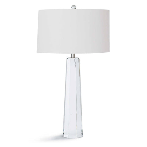 Accent Contemporary Column Table Lamp with Crystals