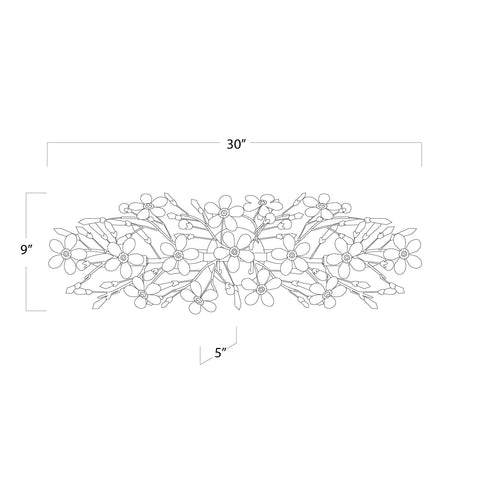 Cheshire Accent Elegant Handcrafted Sconce with Crystals