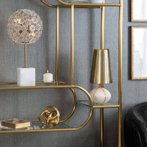 Decorating Essentials Modern Asymmetrical Handcrafted Metal Sculpture