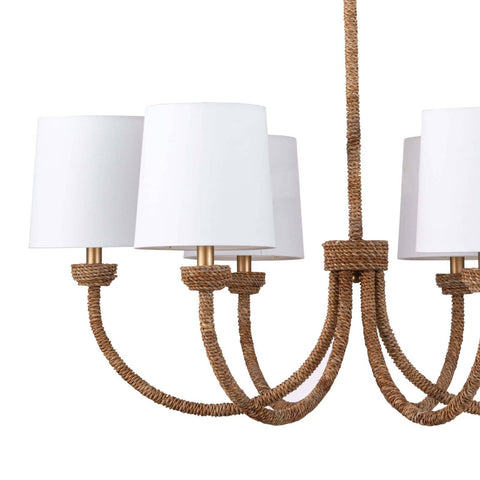 Bimini Coastal Candelabra Chandelier Ceiling Light