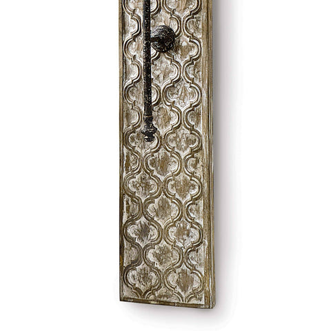 Accent Column Textured Rustic Sconce with Carving Wall Light