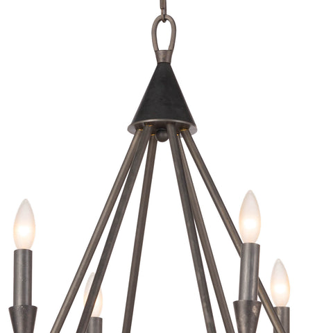 Sierra Rustic Candelabra Chandelier Ceiling Light