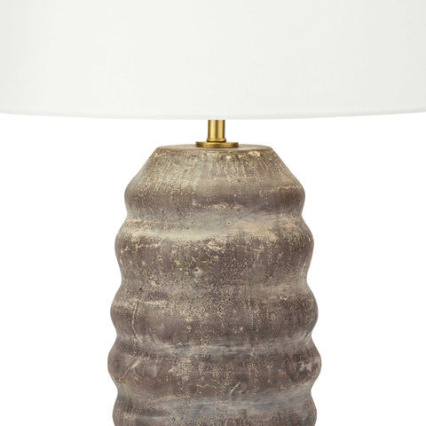 Ola Ambient Organic Column Drum Table Lamp