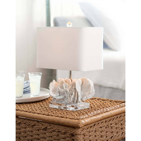 Caribbean Accent Coastal Organic Rectangle Table Lamp