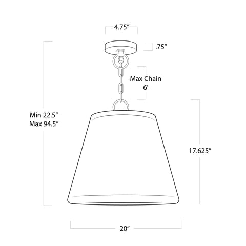 Augustine Ambient Coastal Lantern Pendant Light