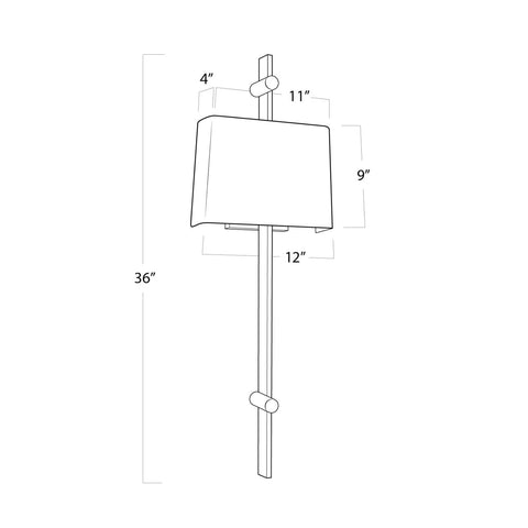 Taurus Ambient Modern Column Sconce Wall Light