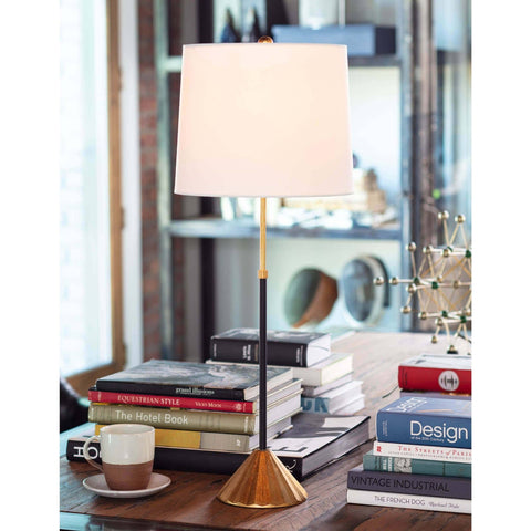 Parasol Ambient Column Drum Table Lamp in Contemporary Style