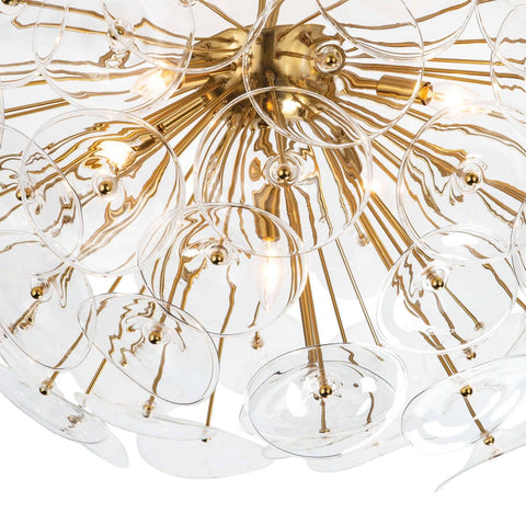 Poppy Ambient Modern Sputnik Semi Flush Mount Ceiling Light