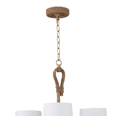 Bimini Coastal Rustic Candelabra Chandelier