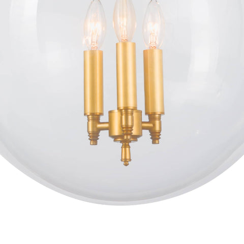 Ambient Globe Contemporary Candelabra Pendant Light