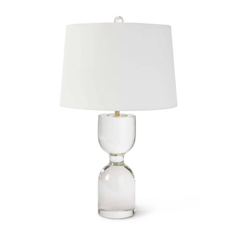 Joan Column Table Lamp with Finial and Crystals Modern Lamp
