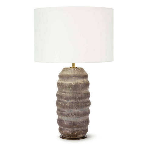 Ola Ambient Organic Column Drum Table Lamp