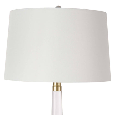 Stowe Column Table Lamp with Crystals Elegant Modern