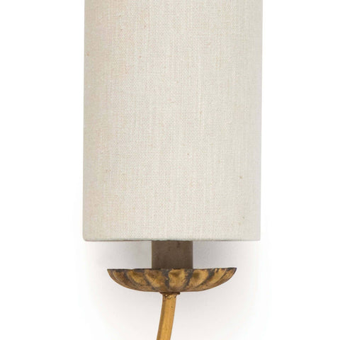 Louis Mid Century Candelabra Sconce with Carving Wall Light