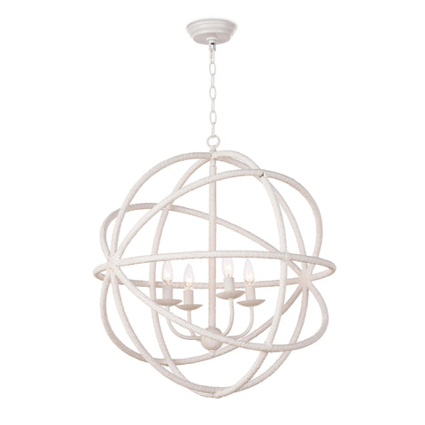 Regatta Accent Coastal Round Candelabra Chandelier Ceiling Light
