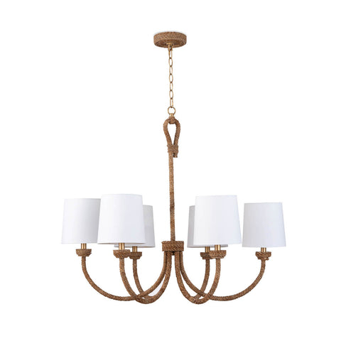Bimini Coastal Candelabra Chandelier Ceiling Light