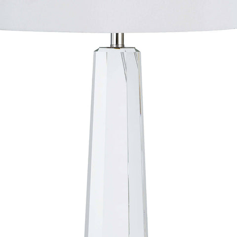 Accent Contemporary Column Table Lamp with Crystals