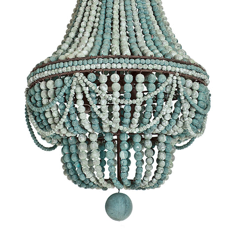 Malibu Bohemian Candelabra Chandelier with Beads Ceiling Light