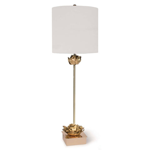 Adeline Elegant Buffet Table Lamp with Carving Drum Shape