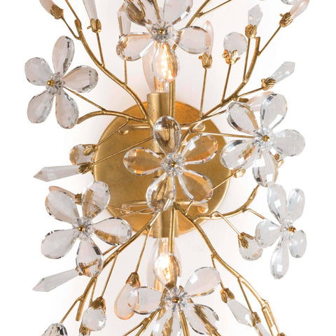 Cheshire Accent Elegant Handcrafted Sconce with Crystals