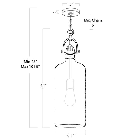 Accent Coastal Cylinder Pendant Light Ceiling Light