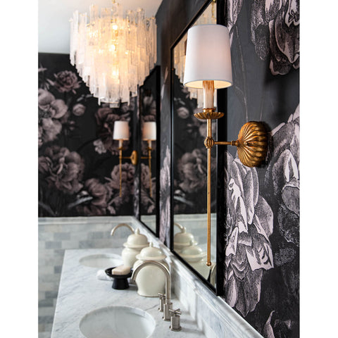 Clove Candle Sconce with Bobeche Elegant Wall Light