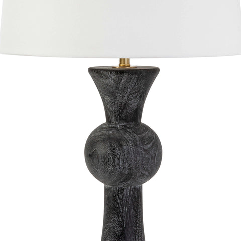 Vaughn Modern Column Table Lamp with Drum Shade