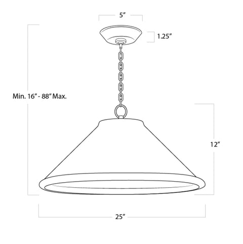 Billie Ambient Conical Pendant Light for Contemporary Spaces