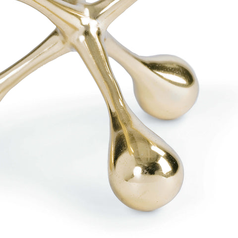 Decorating Essentials Mid Century Brushed Metal Novelty Sculpture