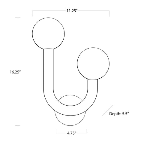 Happy Modern Accent Sconce Wall Light