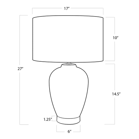 Presley Accent Drum Table Lamp Modern Style