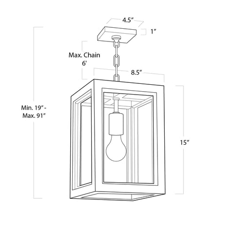 Newport Coastal Lantern Pendant Light