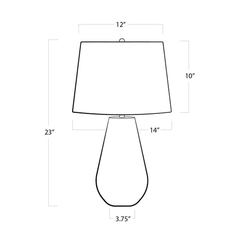 Accent Chevron Bohemian Table Lamp with Inlay