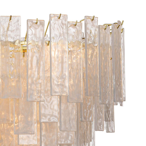 Ambient Glacier Tiered Beveled Chandelier for Elegant Spaces