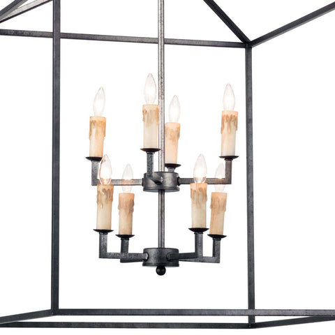 Cape Modern Industrial Accent Candelabra Chandelier Ceiling Light