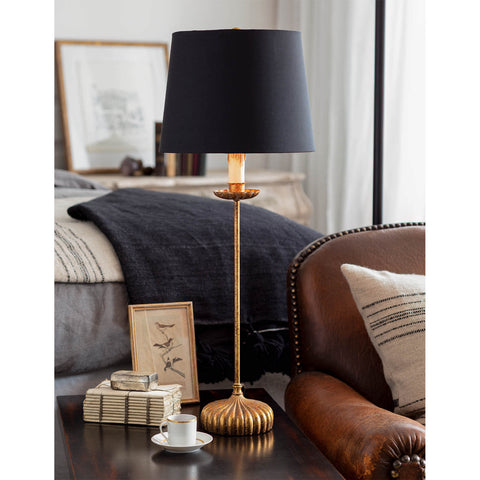 Clove Elegant Buffet Table Lamp with Carving Drum