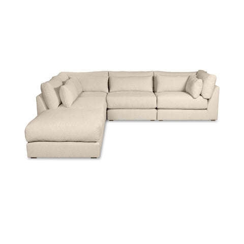 Messi Modern Low Profile Armless Modular Sectional Sofa