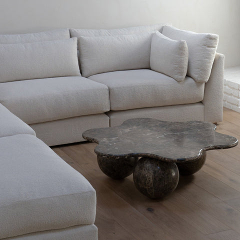 Messi Modern Low Profile L-Shape Modular Sectional Sofa