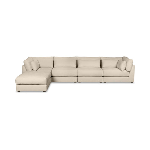 Messi Modern Low Profile L-Shape Modular Sectional Sofa