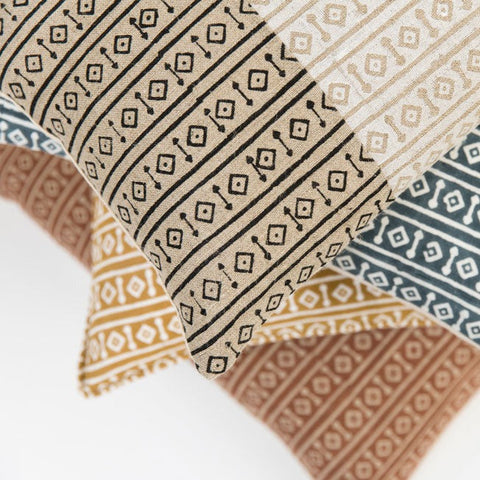 Filling Spaces Artful Traditionalist Bohemian Graphic Accent Throw Pillow - 18 x 18 - 20 x 20 - 22 x 22 - 24 x 24 - 26X 26 - 14 x 20 - 14 x 40 - 18 x 40 - 16 x 50