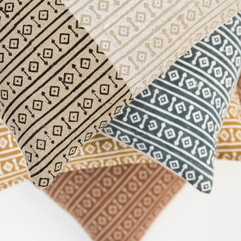 Filling Spaces Artful Traditionalist Bohemian Handcrafted Accent Throw Pillow - 18 x 18 - 20 x 20 - 22 x 22 - 24 x 24 - 26X 26 - 14 x 20 - 14 x 40 - 18 x 40 - 16 x 50