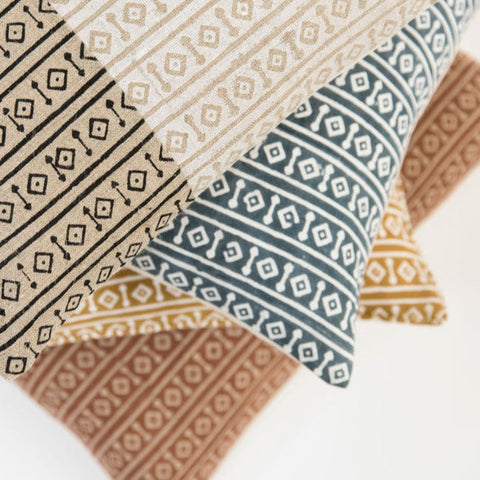 Filling Spaces Artful Traditionalist Bohemian Graphic Accent Throw Pillow - 18 x 18 - 20 x 20 - 22 x 22 - 24 x 24 - 26X 26 - 14 x 20 - 14 x 40 - 18 x 40 - 16 x 50