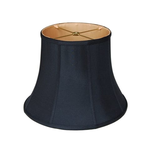 Modified Bell Anna Rayon Lamp Shade - Black Gold Lining