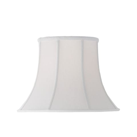 Modified Bell Supreme Satin Lamp Shade - White