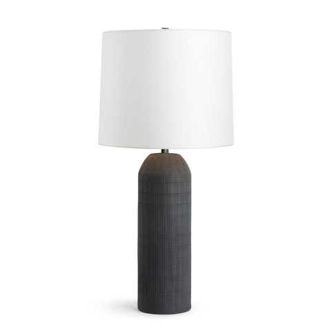 Monica Column Embossed Modern Table Lamp