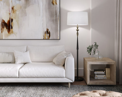 Morrison Modern Column Floor Lamp Accent